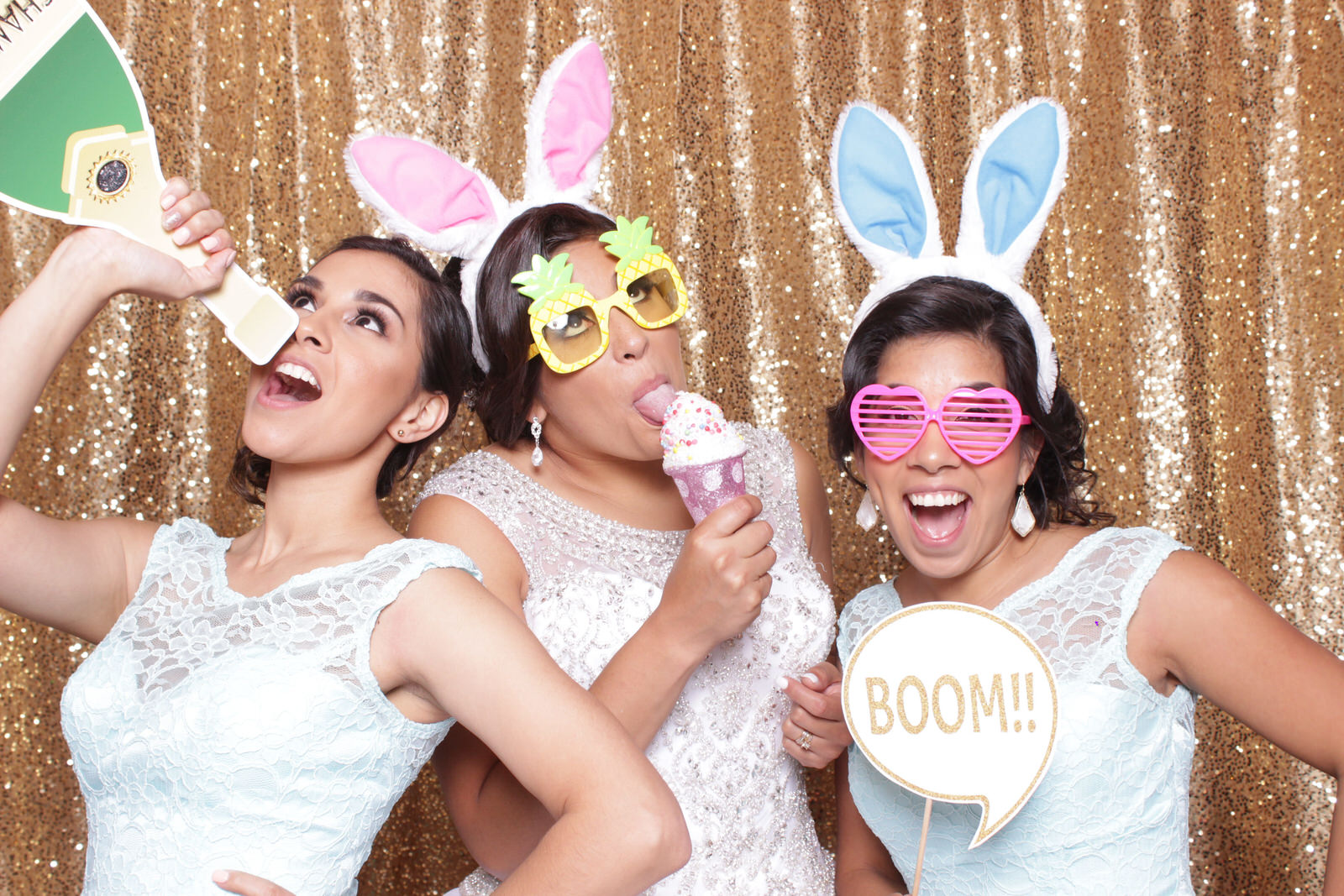 photo booth bunny props rgv